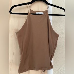 NWOT tags. Brown tank. Never worn
